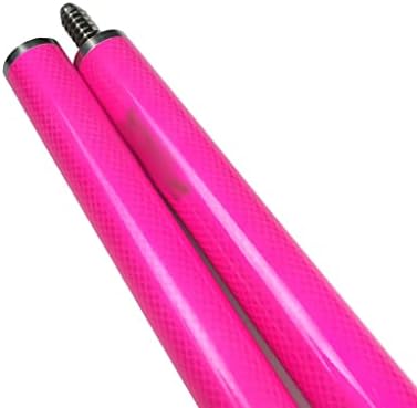 MHYFC розова боја јаглерод снукер знаци во совети од 9,5 мм и 1/2 поделени жени од не'рѓосувачки челик жени билијард базен за базени знаци