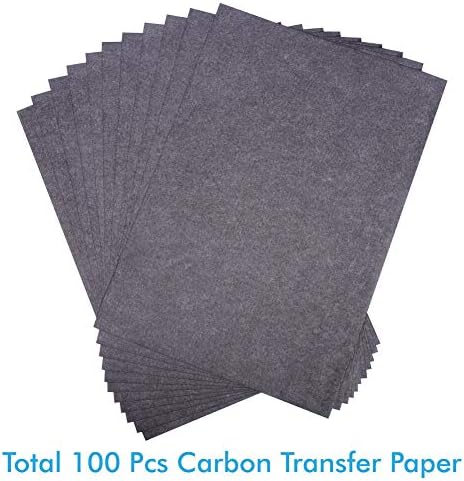 Селизо 100 Листови Црна Хартија За Следење На Пренос На Јаглерод За Дрво, Хартија, Платно И Други Уметнички Површини
