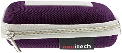 Navitech Purple вода отпорен на тврда кутија за тврда кутија компатибилен со Garmin компатибилен со Music 645 Music