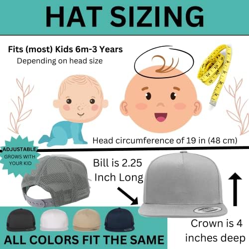 Бебе момче персонализирана капа обичај бебешки капи за момчиња деца сопствени камионџии капа за бејзбол капа за новороденчиња, капачиња