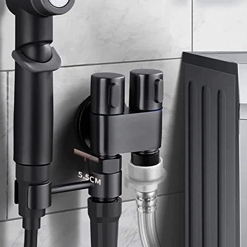 1-во-2-надвор двојна контролна вентил, лесен за склопување, еден на две тапа за машина за перење, двојно месинг адаптер за бања
