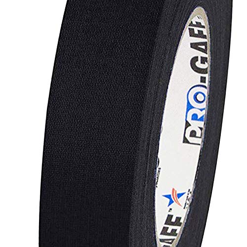 1 Ширина Protapes Pro Gaff Premium Matte Clain Tape Gaffer's Tape со гума лепило, дебелина од 11 милји, должина од 55 години, црна
