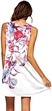 IQKA Womenенска кошула облечена обична лабава кратка мини фустан боемски стил летен одмор плажа маица фустан вестидос