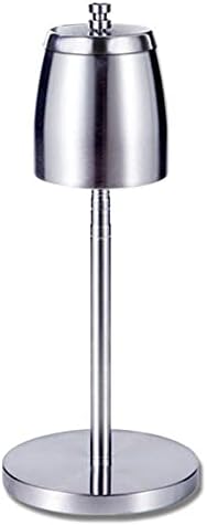 NYKCPJMW Телескопски пепел од не'рѓосувачки челик, прилагодлив за висина, преносен, пепелник од не'рѓосувачки челик со капакот што може