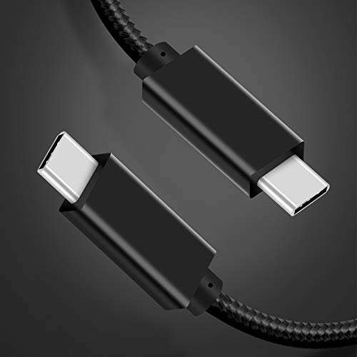 USB C-C Видео Кабел 6.6 ft, CUXNOO 4K USB Тип-C Кабел Поддршка 100w Брзо Полнење и 10gbps Синхронизација На Податоци, Црна
