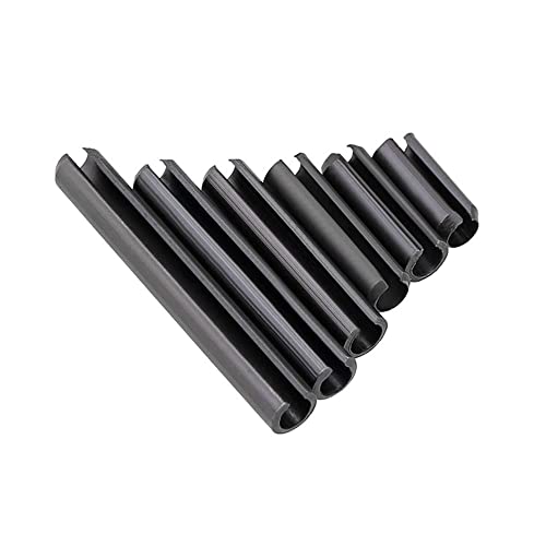 10 парчиња црна даулска затегнување на напнатоста еластичен цилиндричен пин -пин, m5,12mm