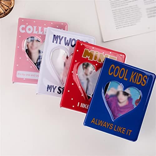 N/A Фото албум држач за држач за картички за прием за складирање шупливо heartубов, имач на фото -држач за фото -картичка за