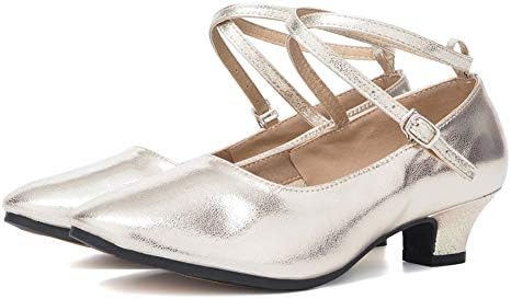 Hroyl жени латински танцувачки чевли за танцување чевли за перформанси вежбаат салса бачати чевли за танцување, модел dyzphrd