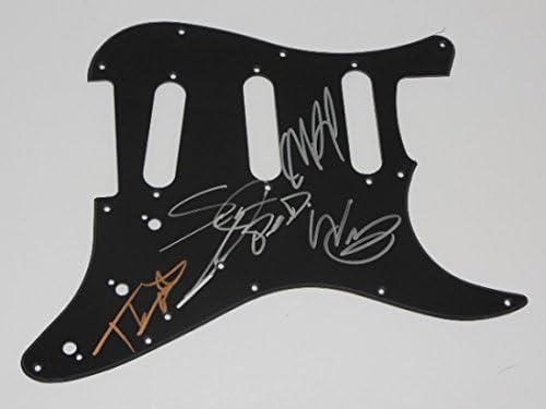 П.О.Д. POD Satellite Group Band потпиша автограмиран Fender Stratocaster Electric Guitar PickGuard LOA