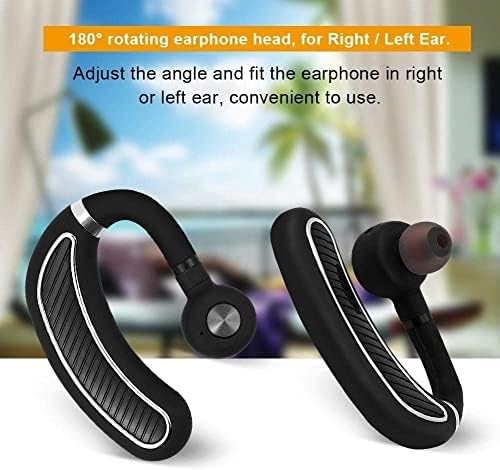 Слушалките за Bluetooth Gienex, единечна безжична ушна ушна боја, слушалки за слушалки, откажување на бучава од HD Talk Mic.