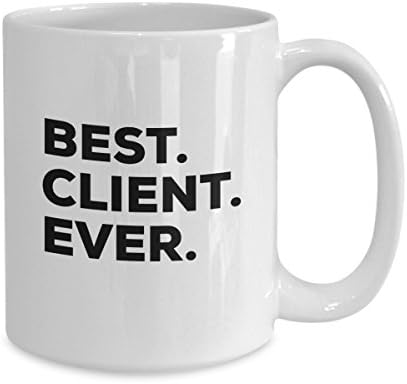 Клига за клиент - Најдобра чаша за кафе некогаш кафе - подароци за клиенти - за кутии за корпи за торби - идеи за благодарност - уникатен