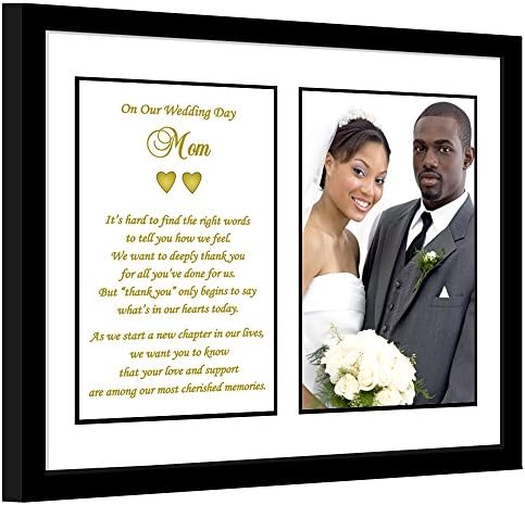 Мајка свадба благодарам подарок и од невестата и од младоженецот, поемата за мама, додадете фотографија од 4x6 инчи