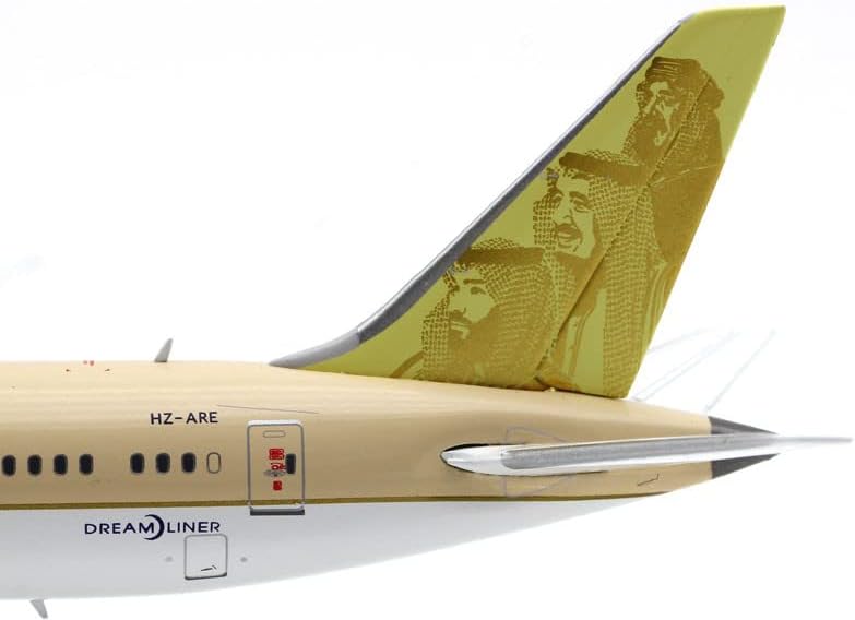 JC Wings Saudia for Boeing B787-9 Hz-are 75 години живеал 1/400 диекаст Авион претходно изграден модел
