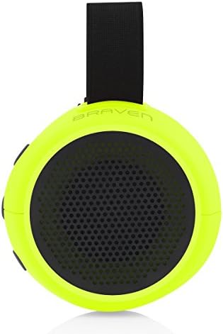 Braven 105 безжичен преносен Bluetooth звучник [водоотпорен] [Надворешно] [8 -часовно време на игра] со акција за монтирање/штанд - Електричен