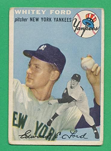 Добар+ Вајти Форд Хоф 1954 Топс 37 гроздобер NYујорк цврст, но креен агол *TPHLC - Бејзбол плоча за гроздобер картички
