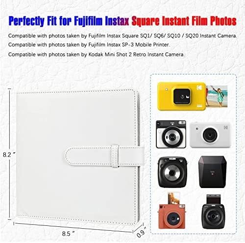 2 пакети, 192 Џебови Фото Албум За Fujifilm Instax Плоштад SQ1 SQ6 SQ10 SQ20 Инстант Камера, Fujifilm Instax Sp-3 Мобилен Печатач,