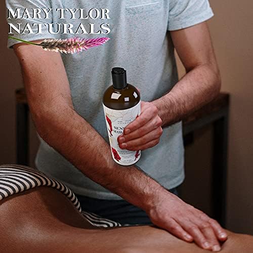 Масло за масажа на роза и јасмин - со чисти есенцијални масла - совршено за мажи, жени, парови, масирање, негување на кожата и многу