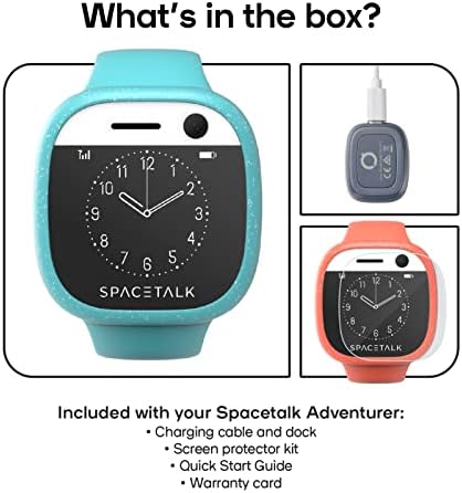 SpaceTalk Kids Smart Watch Boys GPS Tracker пакет 2X авантуристички паметен часовник Телефон за момчиња и девојчиња на возраст