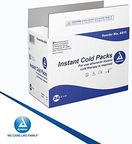 DynaRex за еднократна употреба мраз пакувања за повреди - Инстант ладни пакувања за прва помош, оток, Sprains & Abrasions - единечна употреба