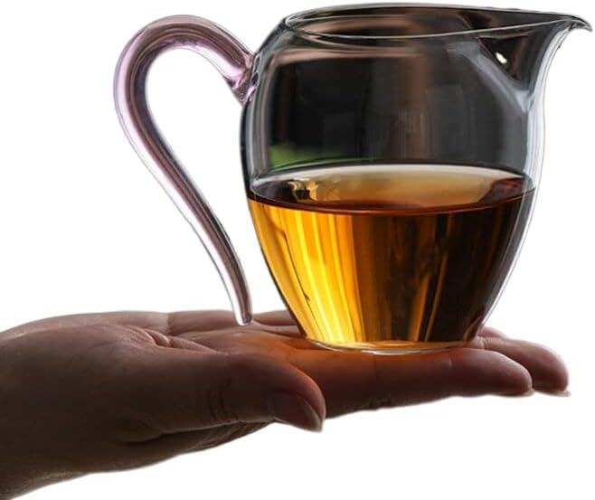 Јапонски стил стаклен саем чај целач за чај со рачки со додатоци за чај со високи 日式 玻璃 茶滤 套装 带手柄 茶具 配件 高档 高档