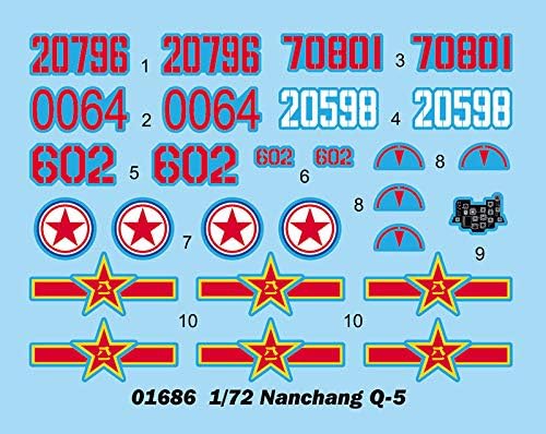 Трамп 001686 Комплет за модели на Nanchang Q-5, разни