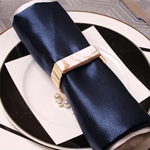 Cujux 6pcs Копче за јадење хотелско копче за салфетка крпа прстен западен оброк крпа прстен свадбени додатоци