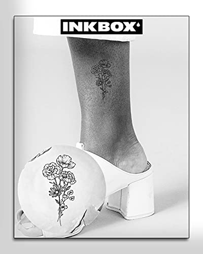 Пакет за привремени тетоважи со мастило, долготрајна привремена тетоважа, вклучува Мими и Аморе со водоотпорно мастило, трае 1-2