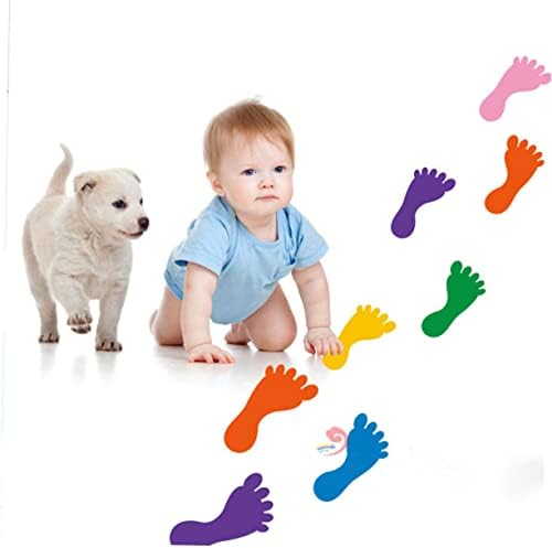 Налепници за стапало на стоп -отпечаток на налепници на wallидови за деца за деца налепници за деца налепници за подножје налепници на налепници