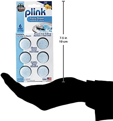 Compac Home Plink Fizzy Sink Drience Clean и дезодоризатор, освежувачи на воздухот за мијалник во кујната, производи за чистење