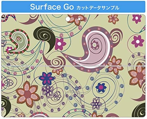 Декларална покривка на igsticker за Microsoft Surface Go/Go 2 Ultra Thin Protective Tode Skins Skins 000794 Paisley Flower