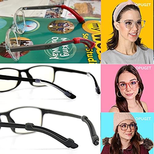 Меки силиконски очила за очила на храмови Совети за ракави, држачи за еластични очила против лизгање за очила за сонце, очила за очила, очила