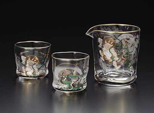 Сет на чаша Aderia S-6307, Премиум Нипон Вкус/Саке стакло/единечен сет на уста/стакло, направено во Јапонија, кутија за подароци,