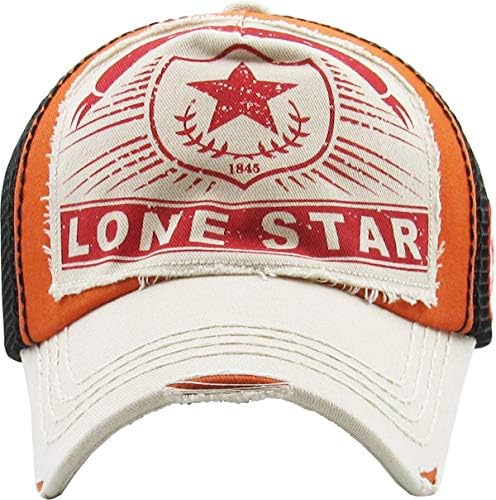 Колекцијата Lonestar Big T Western Dallas Houston Hats Chats гроздобер потресена бејзбол капа тато капа прилагодлива