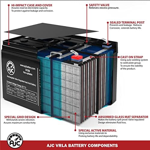 AJC Батерија Компатибилна Со CYBERPOWER PR2200LCDRT2U 12v 7Ah UPS Батерија