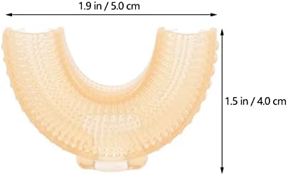 Четка за заби од 5 парчиња четка за заби во облик на глава за замена на силиконска глава за деца во облик на автоматски додатоци за четки за