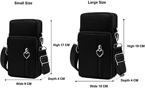 Crossените Crossbody Мобилни телефони чанта за рачен лента за рака за iPhone 14 13 12 11 Pro Max XS Max, Galaxy S23 S22 Plus S21 S20