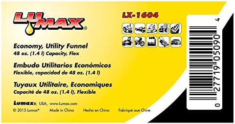 Лумакс ЛХ-1604 Црна 48 мл. Пластична Инка. Сите Цел Инка. Издржлива, Пластика Отпорна на Масло и Безбедна за сите Нафтени Продукти. Дијаметар