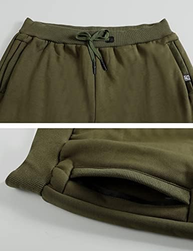 Панталони за машка руно од Flygo Зимски топло џогери Панталони Активни Шерпа наредени џемпери