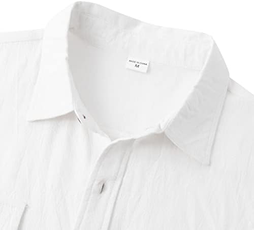 Јангкиги маица за мажи летни кошули за мажи кошули за мажи облечени во обична цврста боја лента кратки кошули со кратки ракави