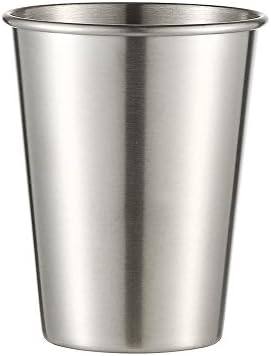 Чаша од не'рѓосувачки челик Blmiede, пиво сок од пиво стаклена чаша домашна алатка за домашно чаша стаклена чаша голема