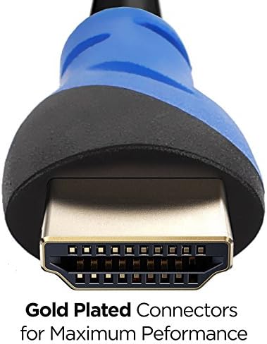 CableVantage HDMI кабел 30 стапки, v1.4 Ултра-висока брзина Поддржува враќање на аудио Етернет, ширина на опсег до 18Gbps, 3D HD 1080P подготвен,