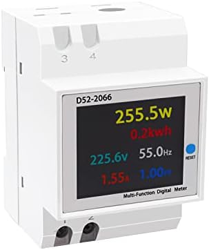 Инструмент за мерење на дигиталниот напон SMSEACE, монитор за употреба на електрична енергија од единечен мерач на енергија, AC 40-300V,
