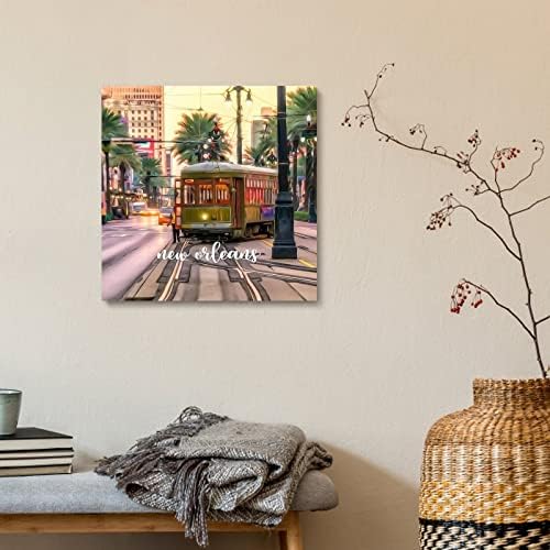 Yelolyio American Louisiana State New Orleans Canvas Wall Art Prinn