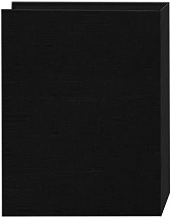 Pioneer 24 џебна ткаенина рамка со насловната фото -албум, длабоко црно