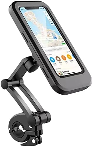 Водоотпорен држач за монтирање на мобилни телефони за мотоцикли - држач за велосипеди, 360 ° прилагодлив универзален телефонски држач за велосипед