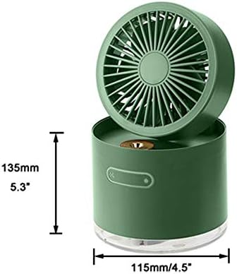 TYI -Мал Личен вентилатор за работна површина, мини преносен вентилатор, USB батерија за полнење 2000mAh, прилагодлив вентилатор