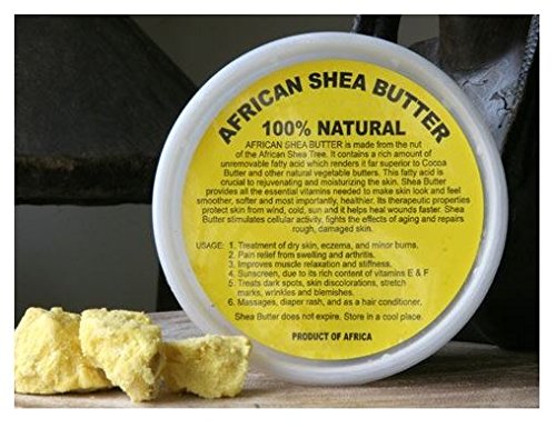 Halaleveryday Raw нерафинирано одделение мек и мазен жолт африкански путер од шеа од Гана - Неверојатен квалитет и конзистентност -