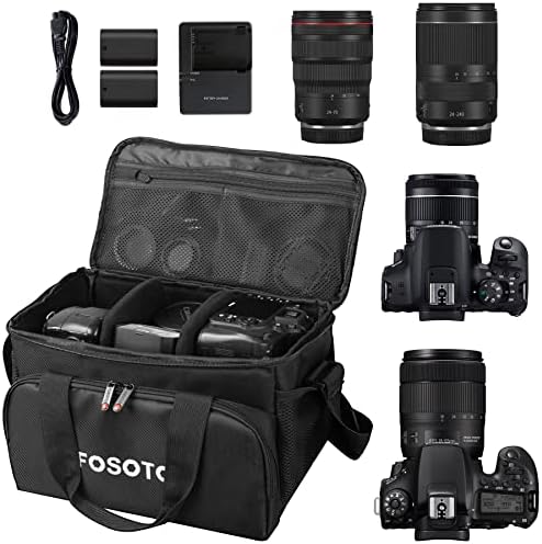 Фотоко со голем капацитет, фото-фотоапарати, камера за камера, камера, торба за камера, компатибилен со Canon Vixia HF G50 EOS 80D 90D