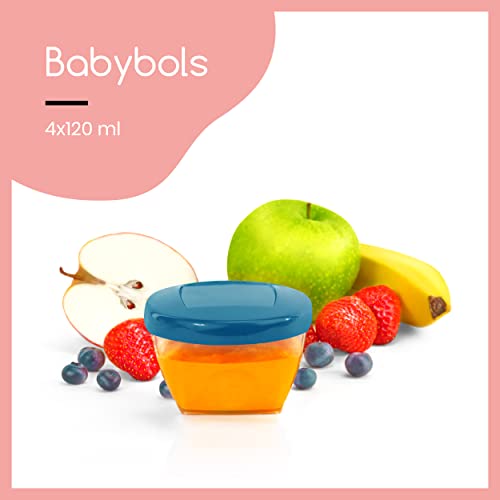 Чаши за Складирање Отпорни на Истекување на Babymoov | Контејнери Без БПА Со Капаци, Идеални За Чување Храна за Бебиња или Закуски