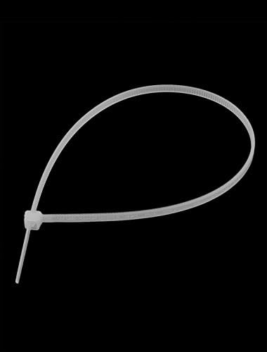 IiVverr 500pcs 0,16 x 10 должина на бел кабел лента за врзани најлонски кабел (500pcs 0,16 '' x 10 '' Долготрајниот кабел Correa de Alambre